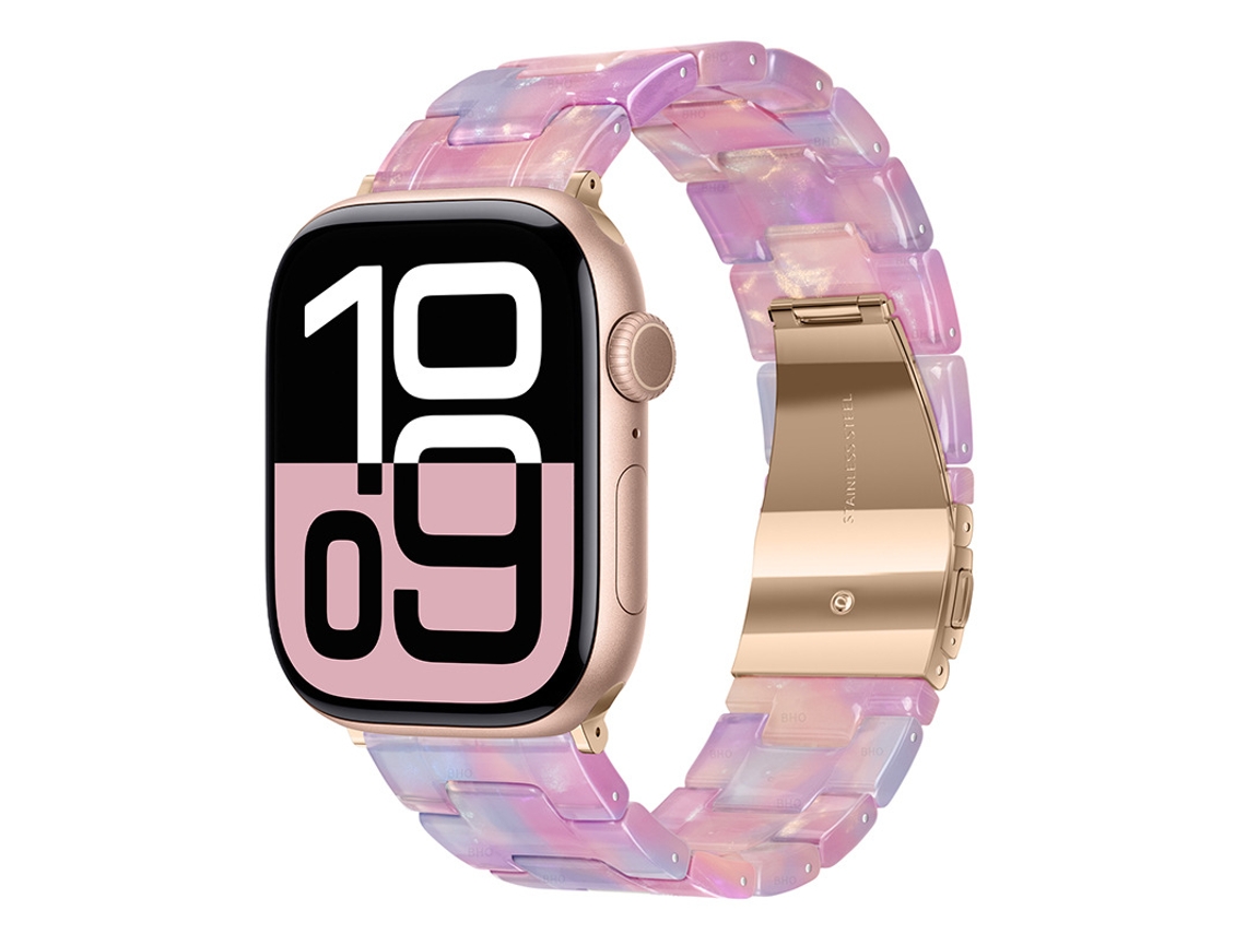 Bracelete Para Apple Watch 42/44/45/46/49mm Rosa Iridescente Cuich