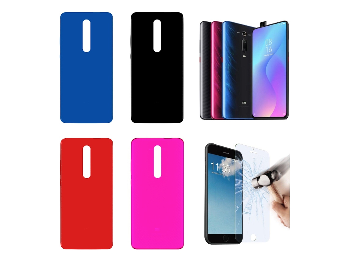 Lurelia Kit Proteção Para Xiaomi Mi 9t / Redmi K20 4g, Capa Tpu Gel E Vidro De Ecrã