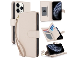 Capa Carteira De Couro Para Iphone 11 Pro Max - Com Rfid - Para Vários Cartões
