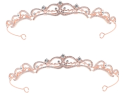 Tiara De Casamento Elegante De 2 Peças Com Strass Para Mulheres, Ideal Para Celebrações E Ocasiões Especiais.