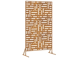 Conjunto 1 Protetor De Privacidade Vidaxl Enferrujado Aço (100 X 50 X 180 Cm)