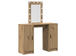 Conjunto 1 Mesa De Vestir Vidaxl Castanho Derivados De Madeira (102 X 33 X 135 Cm)