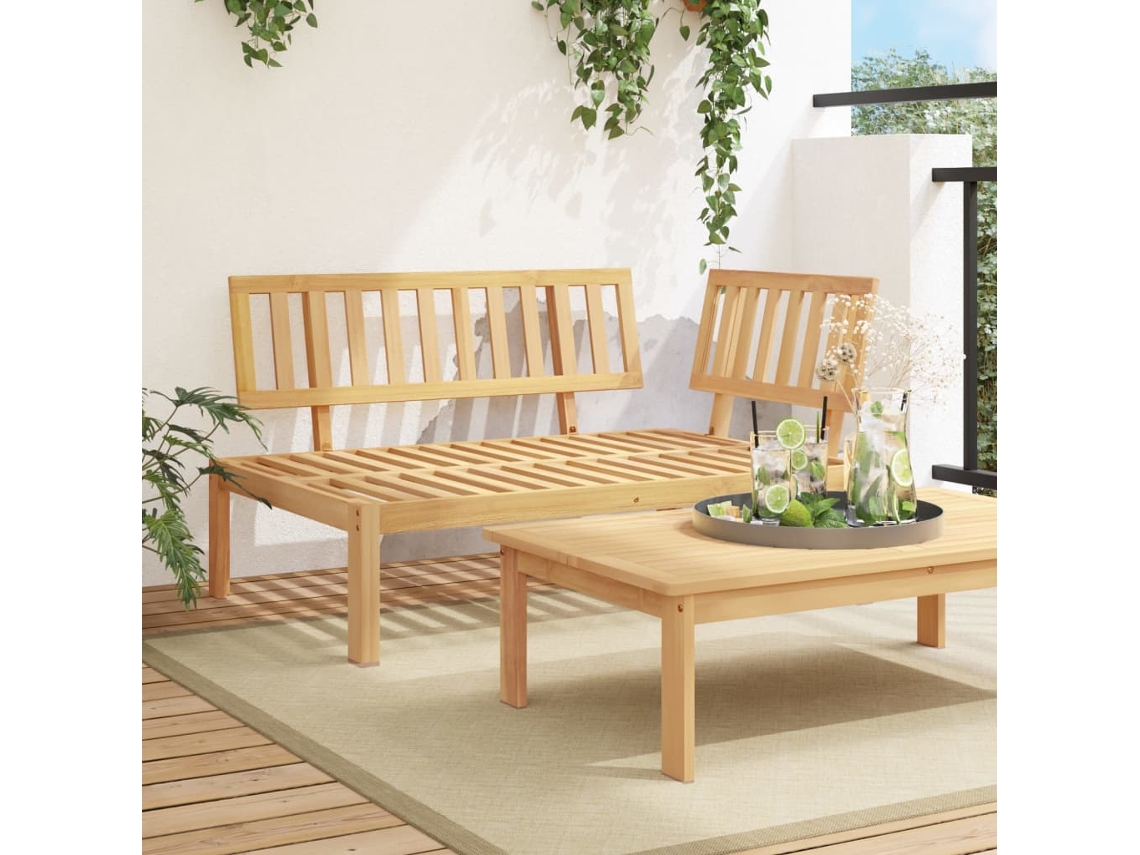 Sofã¡ De Canto Em Paletes Para Jardim Madeira De Acã¡cia Maciã§a Dkd Home Decor