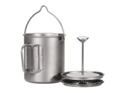 Caneca De Camping Bestargot Titan Kopp Outdoor, 750ml Máx. Prensa Francesa Coffee Maker Can, Cafeteira Camping, Redonda