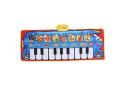Mali tapete Musical Infantil Piano Eletrônico 130x48cm para Educação Infantil e Brincadeira com Iluminação Colorida