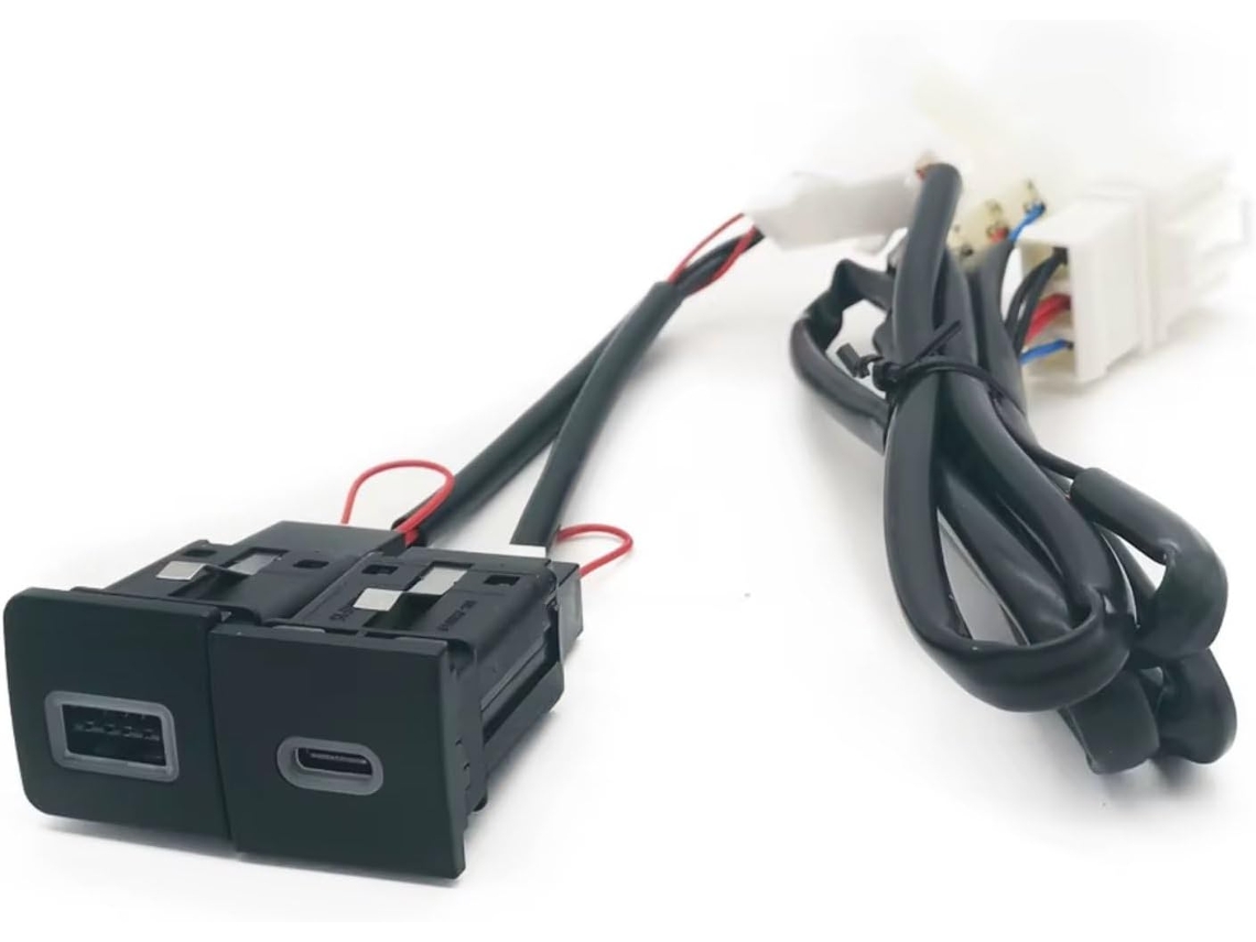 Conector De Interface Usb Aux Para Console Central Carro, Compatível Com Vw Golf 5e 6, Adaptador Qc30 E Type C Pd