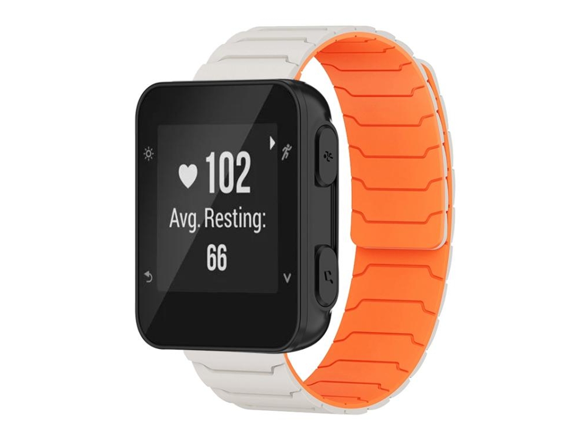 Bracelete para Garmin Forerunner 35 / 30 / 35j Silicone Magnético Laranja Starlight XIAOMOYU (20mm)