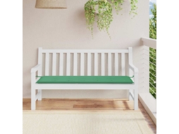 Vidaxl Almofadão P/ Banco De Jardim 150x50x3 Cm Tecido Oxford Verde