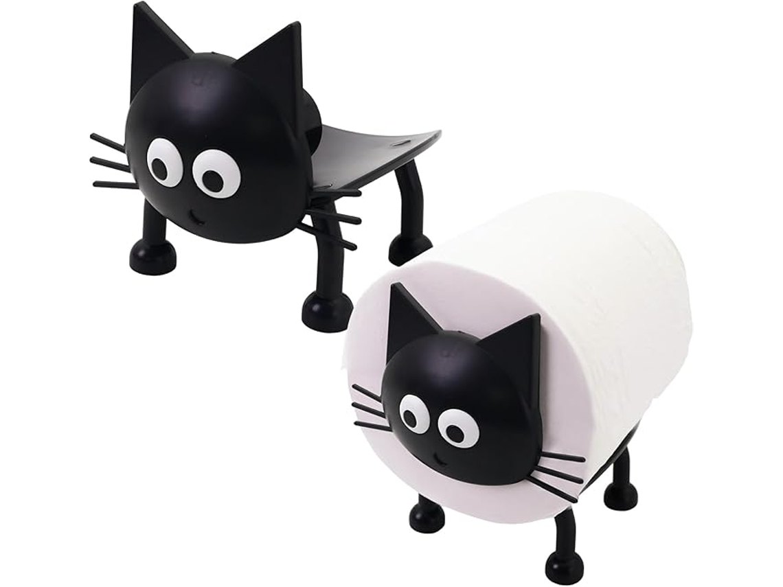 Suporte para Papel Higiênico, Tema Gato, Engraçado, Autônomo ZYBLSSBB