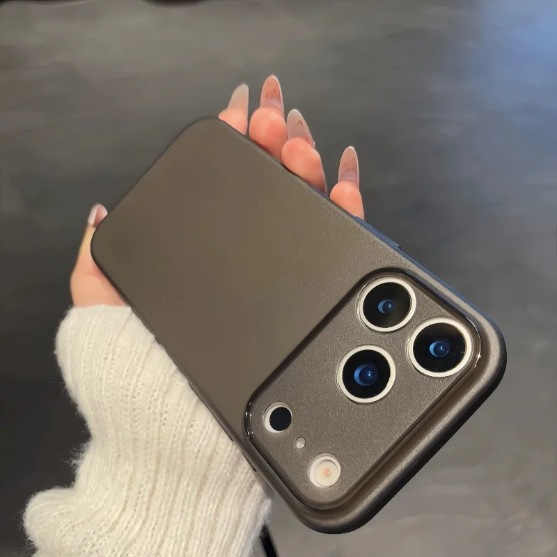 Capa Ultrafina De Tpu Para Iphone 16 Pro Max (preta), Fosca E Semitransparente.