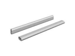 Vidaxl Viga De Closet 2 Pcs Prateado 764 X 15 X 29 Mm Liga De Alumínio