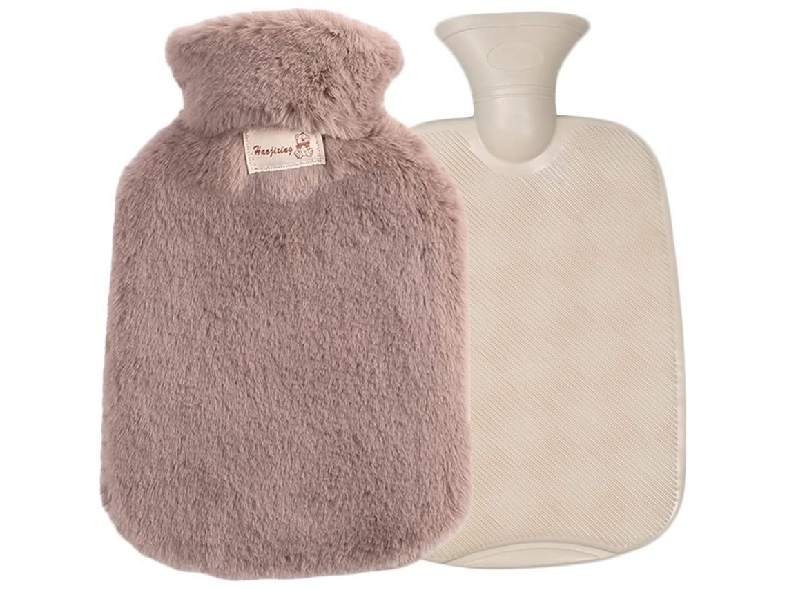 Garrafa de Água Quente com Capa Macia 2L, Borracha, Clássica, Pelúcia | S/MARCA