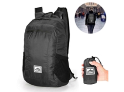 Mochila De Caminhada Leve E Dobrável, Resistente À Água, Preta, Para Transporte E Organização Prática Dos Artigos Indicados