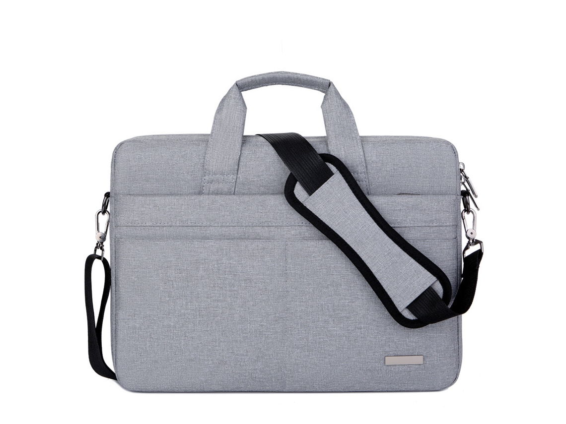 Bolsa Cinza Para Laptop De 15,6 Polegadas, Impermeável, Estilo Maleta, Pc E Tablet.-aquaforge