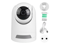Câmera de Segurança Sem Fio 2mp Visão Noturna Colorida Wifi com Detecção de Movimento e Alarme Plug Eu