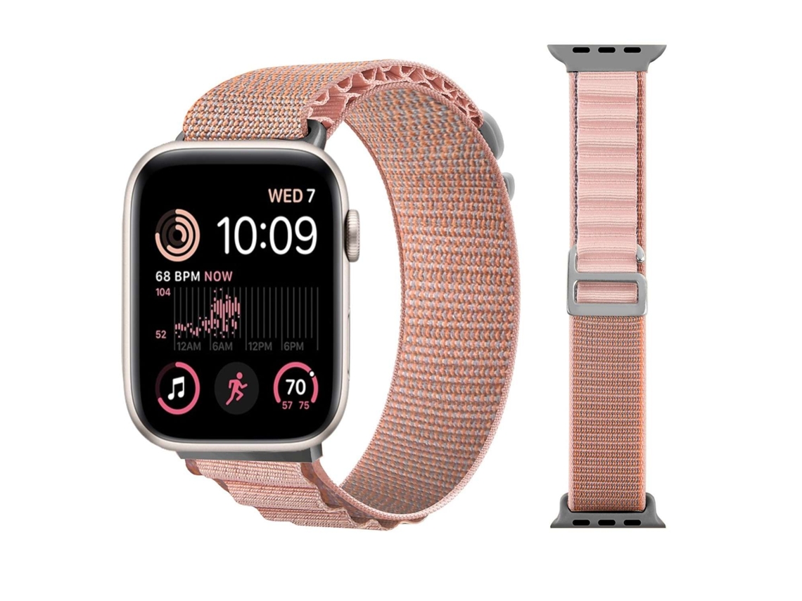 Bracelete Alpine G-Hook Ajustável Apple Watch Series 5 40Mm Rosa