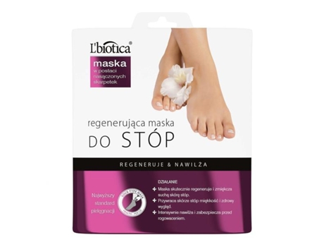 Máscara Regeneradora Para Pés Em Forma De Meias Encharcadas, 32 Ml Lbiotica
