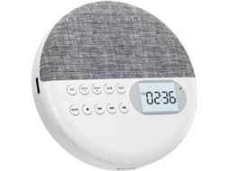 Leitor De Cd Pessoal Fácil De Usar, Reprodução Versátil, Portátil, Em Abs, Durável, Branco.
