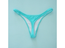 2026 braguitas de Bikini Tanga para Mujer de Baño em Cor Sólida com Material de Poliéster Elastano Nylon