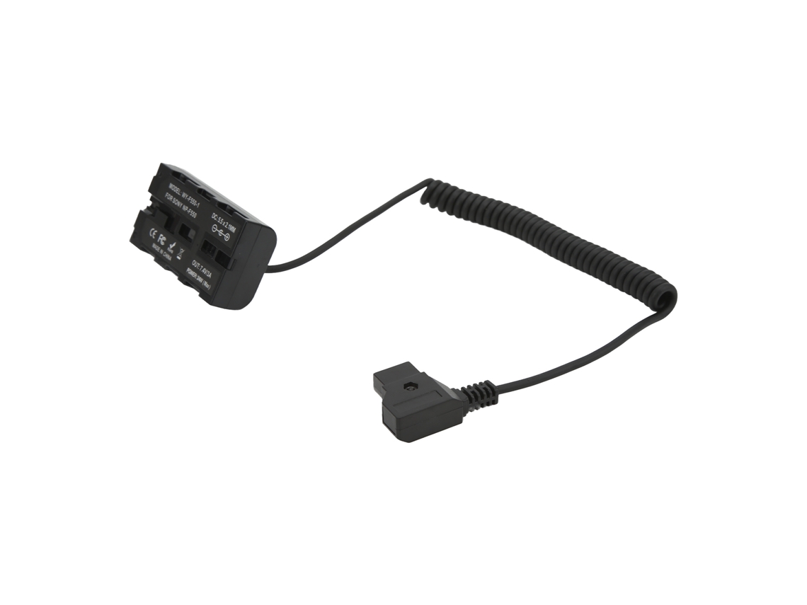 Adaptador De Energia D-tap Para Np-f550 Com Conector De Bateria Falsa E Carregador Para Lâmpada De Complemento E Monitor