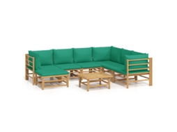 Conjunto 1 Conjunto Lounge De Jardim Vidaxl Marrom Bambu (55 X 65 X 30 Cm)