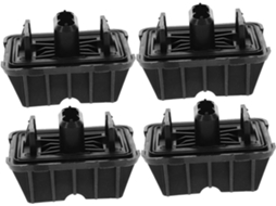 Conjunto De 4 Almofadas De Borracha Para Elevação, Acessórios Para Macaco De Carro, Robustas, Antiderrapantes E Universais.
