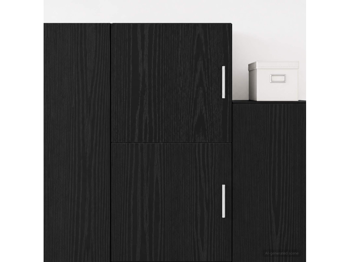 Vidaxl Armário De Parede Carvalho Preto 40 X 42,5 X 40 Cm