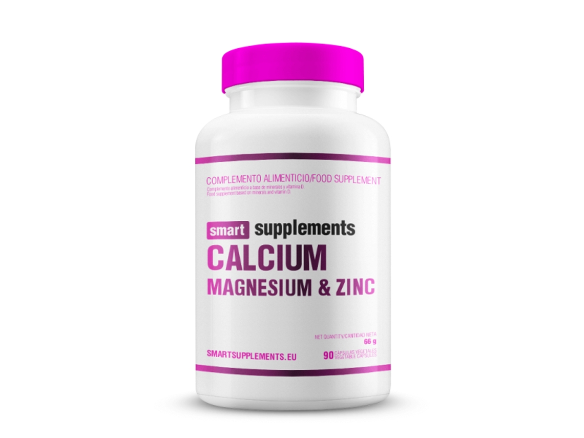 Calcium Magnesium Zinc With Vitamin D - 90 Capsules De Smart Supplements