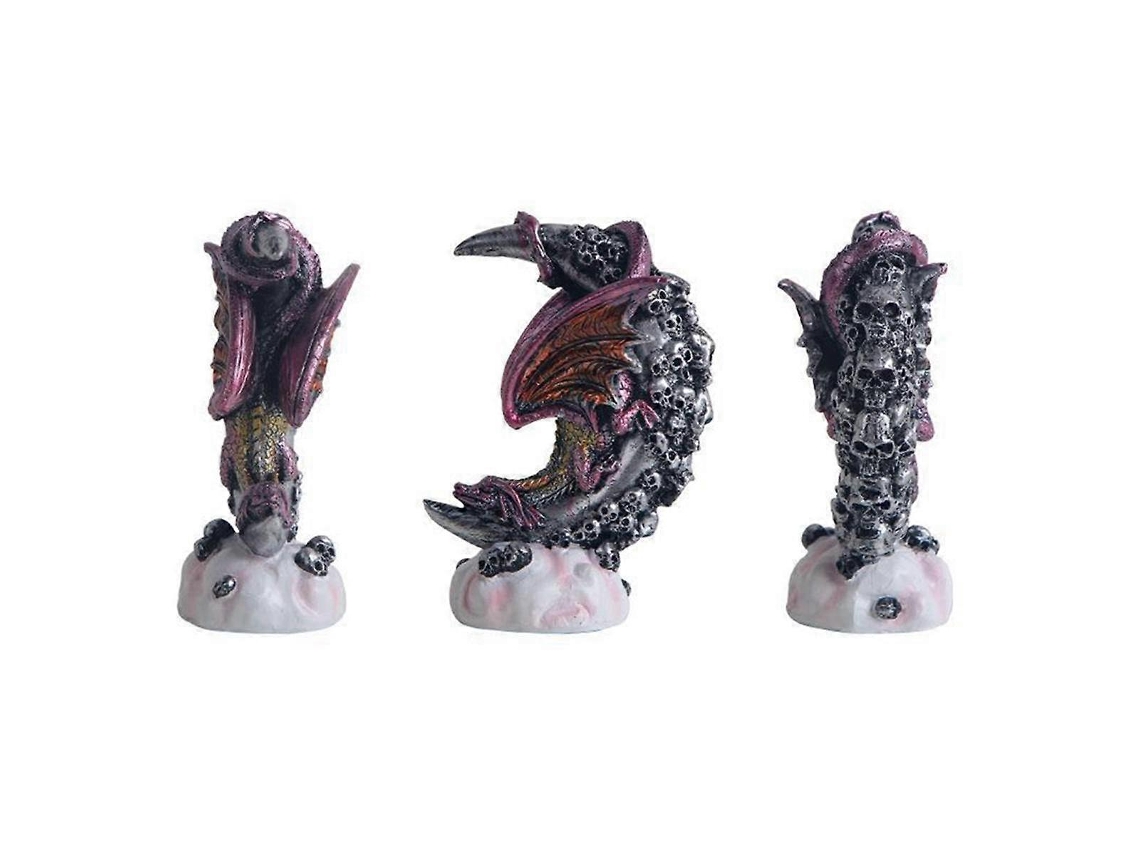 Lurelia Caveira Decorativa Halloween Gótico Em Resina Resistente A Uv Artesanal Para Mesa
