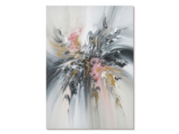 Pôster Em Tela - Formas Abstratas, 42x59,4cm A2 - (cinza, Pintura, Expressivo, Abstrato)