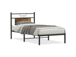 Bed Frame, Bed Frames Vidaxl Marrom Madeira Processada (75 X 190 Cm)