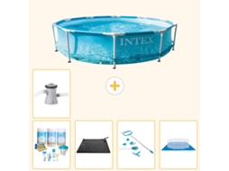 Piscina com Estrutura Redonda 305x76 Cm 6 peças S20964 INTEX