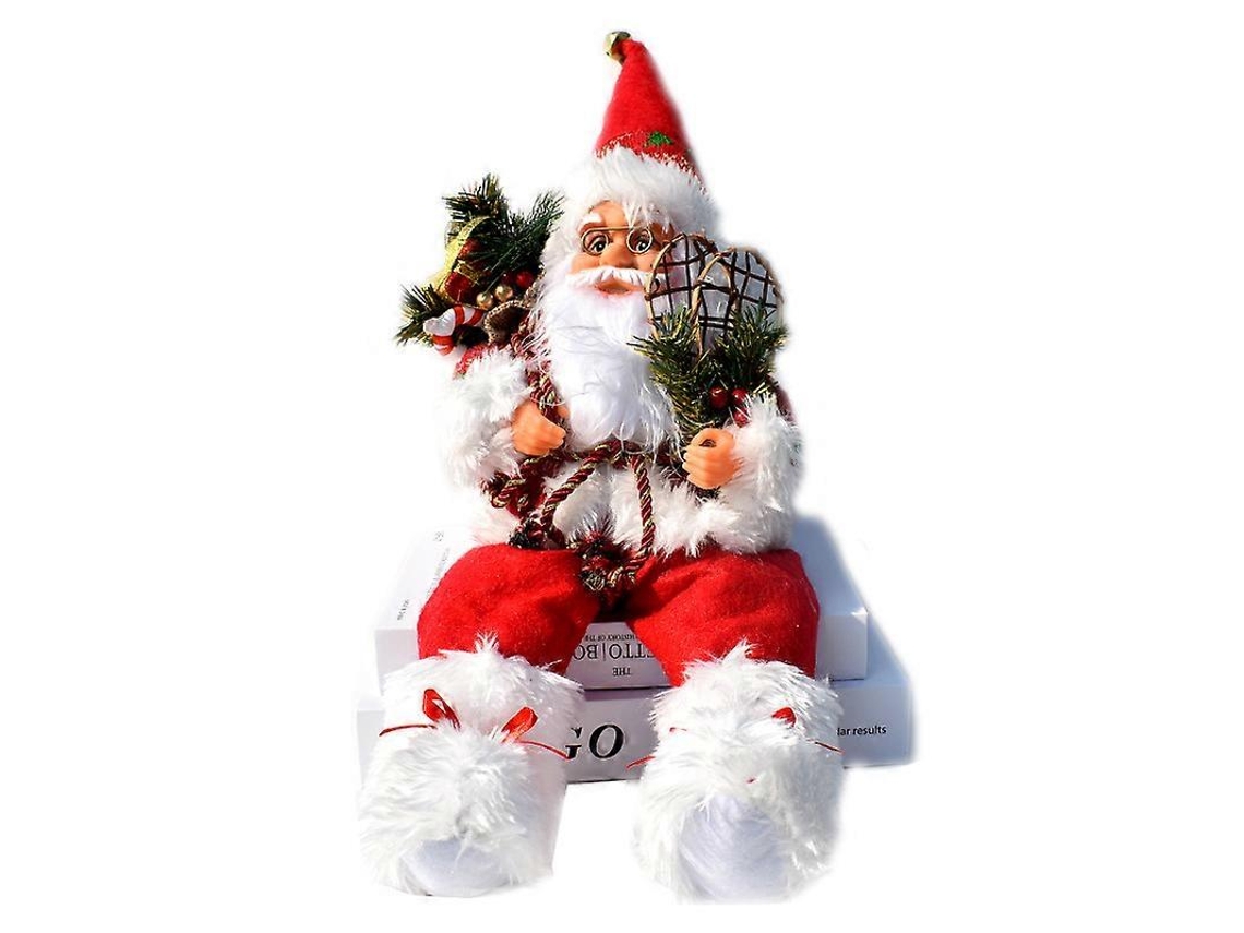 Omni decoración de Papai Noel para Armário de Natal 57cm/23in, Adorno de Natal, Adequado para Uso Interno e Externo Rojo