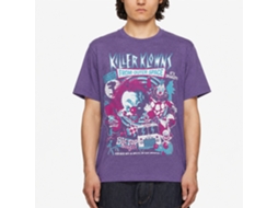 Rockinstone Killer Klowns Crazy Bunch Heather Purple Adult T-shirt Size:s