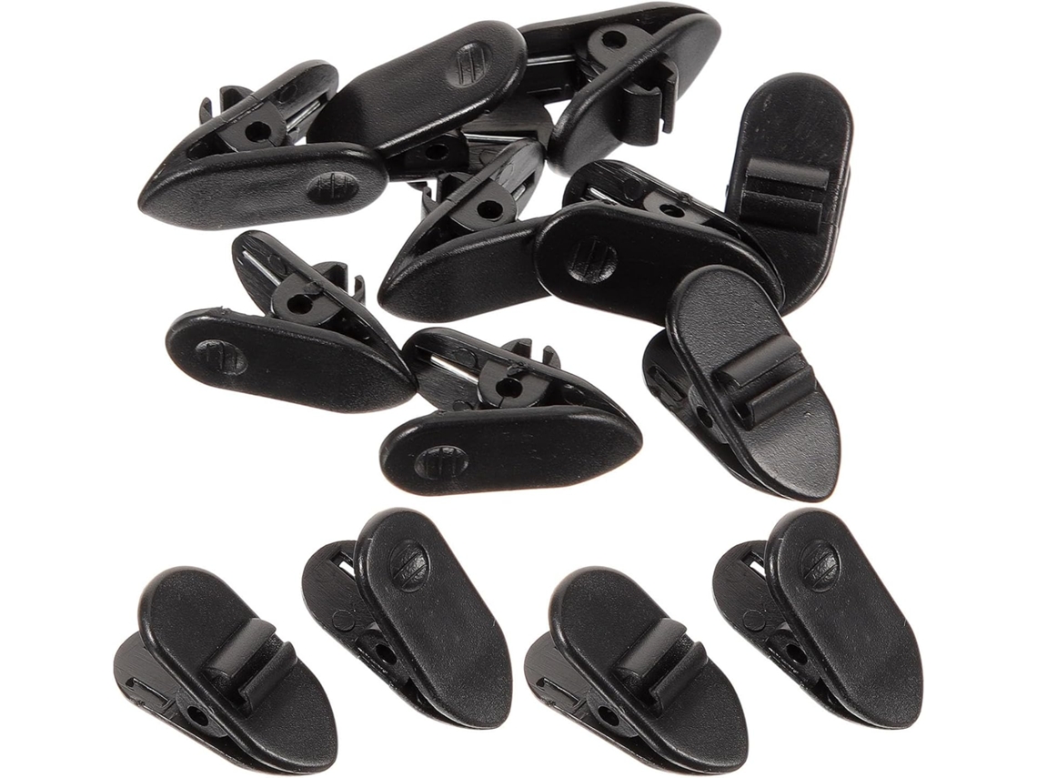 Gadpiparty 100 Presilhas De Plástico Pretas Para Cabo De Fone De Ouvido, Pacote Com 100 Unidades, Presilhas