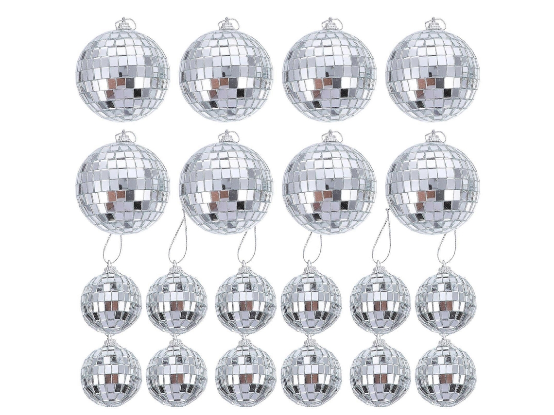 Pingentes Refletivos Para Pendurar, Decorações Para Árvores De Natal, Decorações Escolares, 4 X 4 X 4 Cm, 24 Peças Olysi Shop