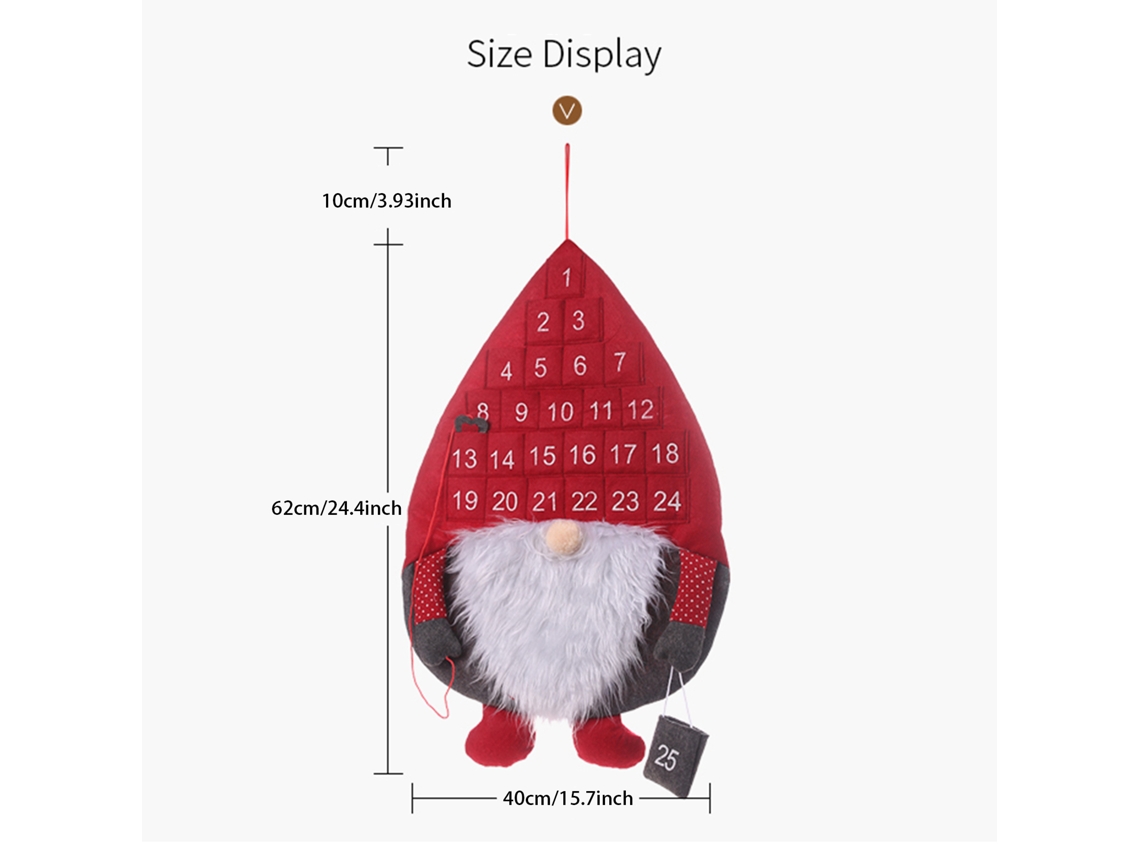 Calendário De Contagem Decente Natal Laxiscreed Com Design Criativo E Estilo De Chapéu Vermelho