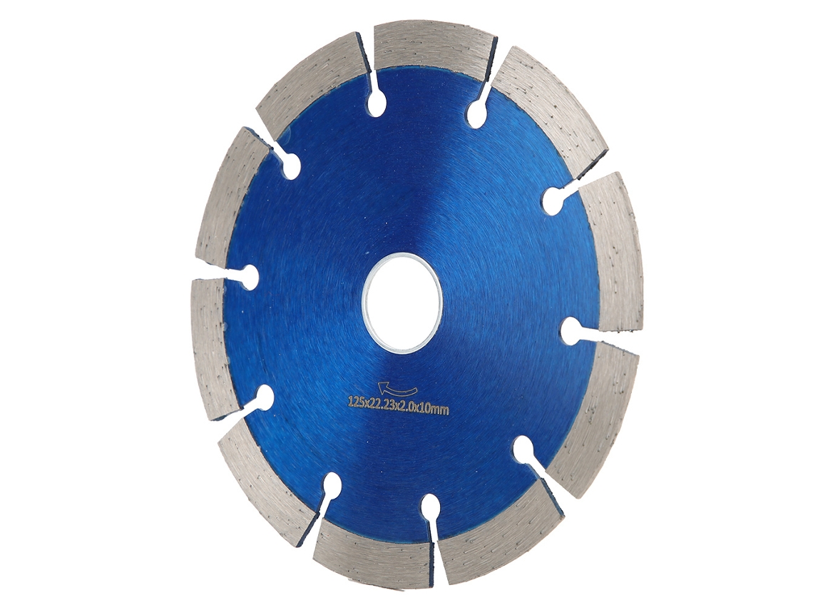 Disco de serra circular diamantado para esmerilhadeira angular, disco de corte para mármore e concreto de 125 mm