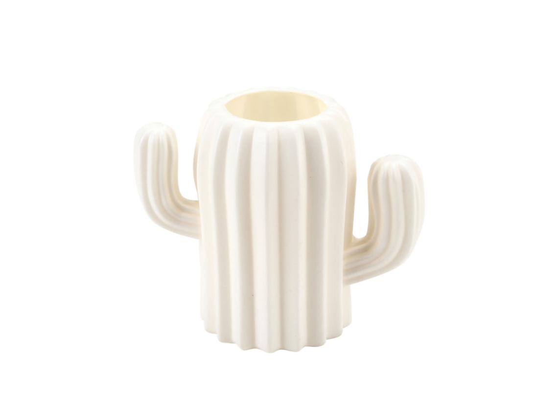 Vaso em Formato de Cacto Fosco, Estilo Escandinavo, CHABERLU