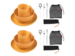 Conjunto de Utensílios de Camping para 2 Portátil