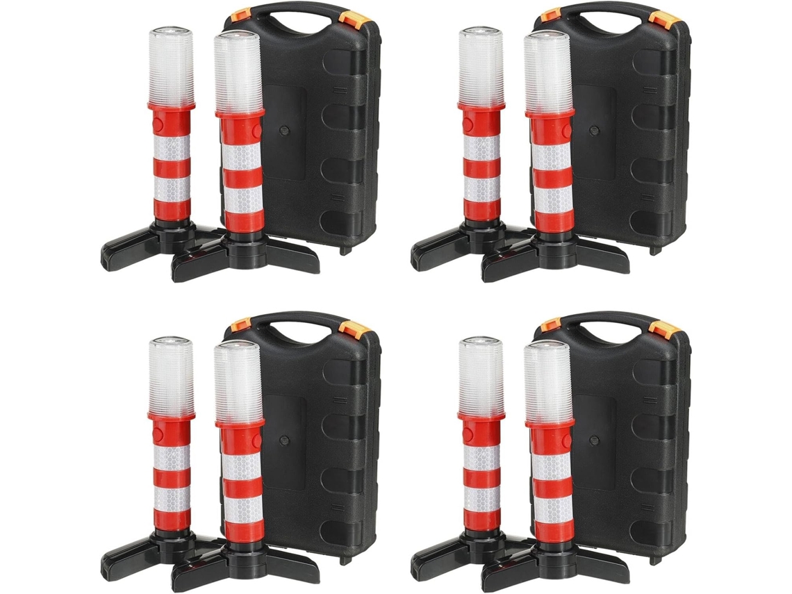 Conjunto De 8 Luzes Estroboscópicas Sinalização Emergência Para Estradas