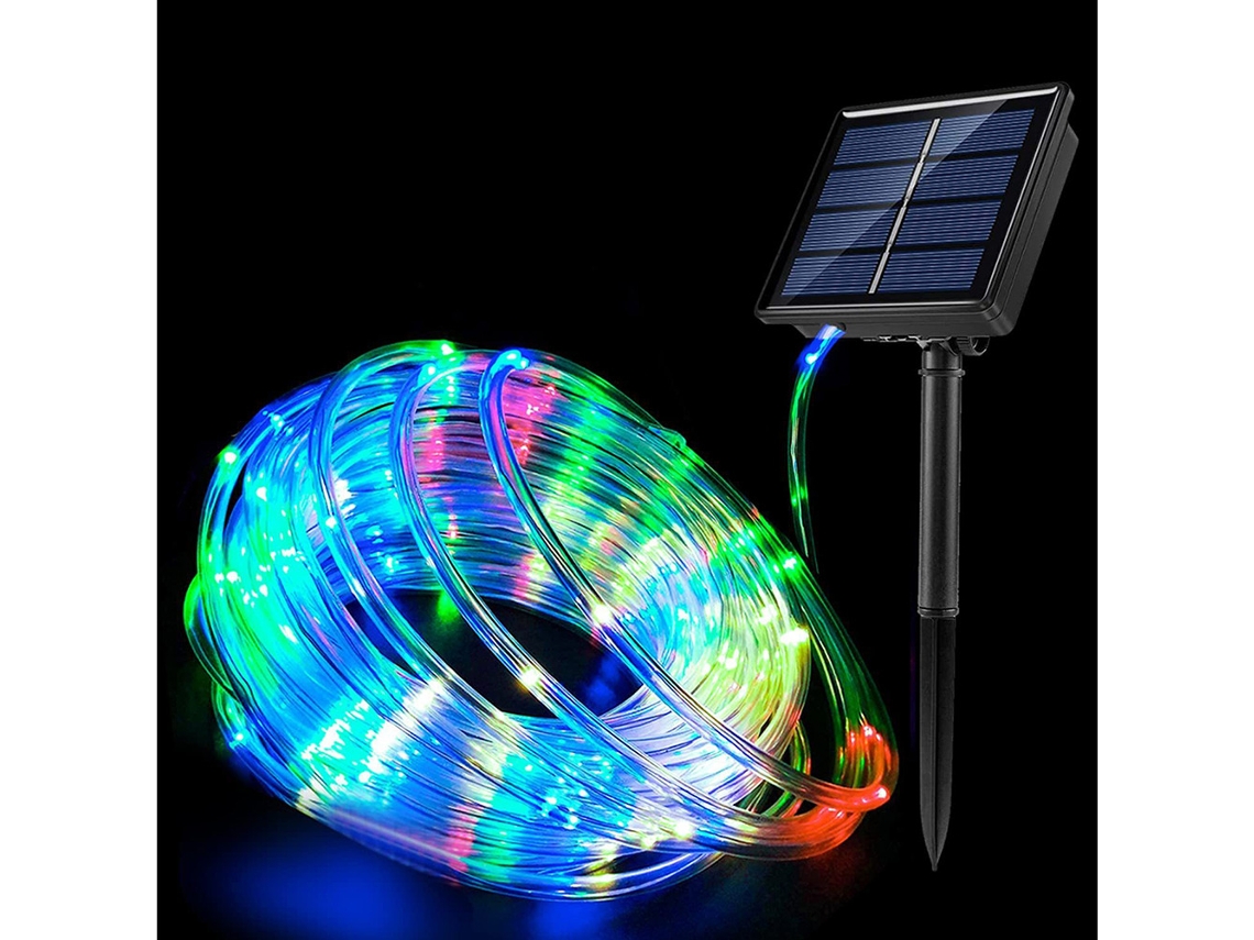 Fita De Luz Solar À Prova Dágua Para Jardim, Decoração De Natal, Colorida, 7 M SUNNY SPACES