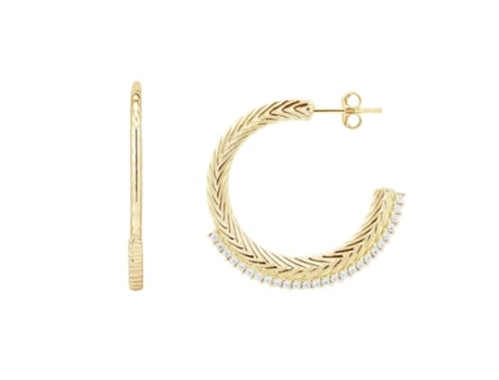 Brincos Earcandy Johana feitos de prata esterlina e banhados a ouro 18k. Joias Earcandy