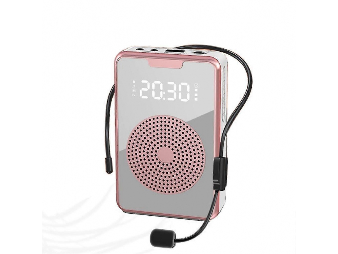 Amplificador de voz portátil para professores com microfone e fones de ouvido, alto-falante recarregável para treinamento, Slowmoose Tour