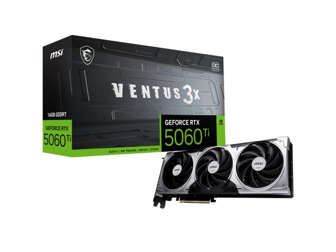 Tarjeta Grafica Msi Rtx 5060 Ti 16g Ventus 3x Oc