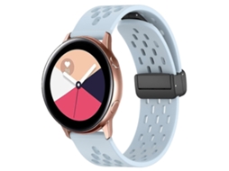 Pulseira De Silicone Dobrável De 20 Mm Com Fecho Magnético