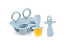 Formas De Silicone Para Picolé, Mini Formas De Picolé Leite Materno Com Palitos Para Bebê(1 Conjunto, Azul)