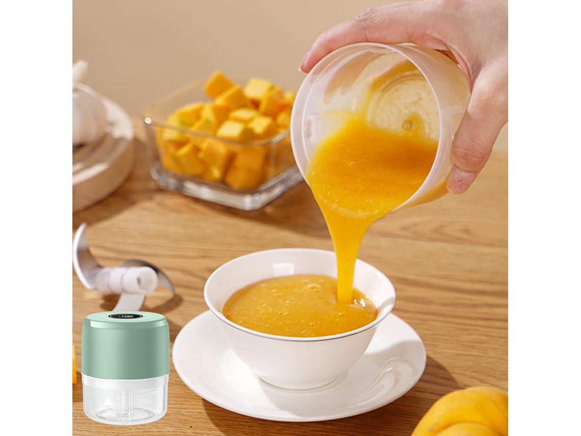 Moedor de Alho Multifuncional 100ml, Elétrico, Espremedor, Processador MDUG