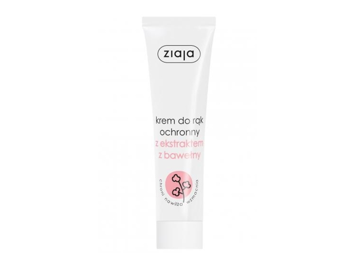 Creme De Mãos Com Extrato De Algodão Ziaja, 100 Ml