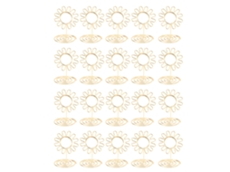 20 Unidades Portaretratos De Mesa De Alambre Dorado Para Bodas Fiestas Reutilizables